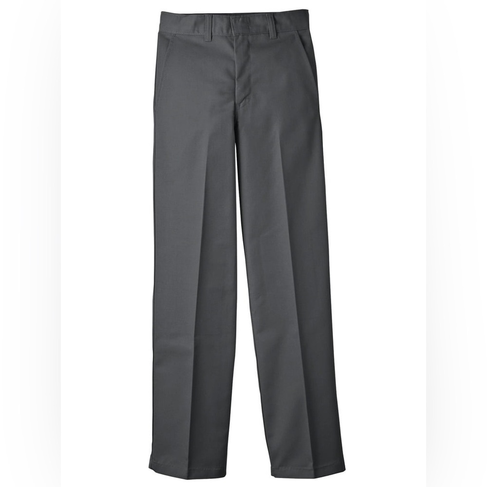 Dickies Boys School Uniform Classic Fit Straight Leg Flat Front Pants Size 16